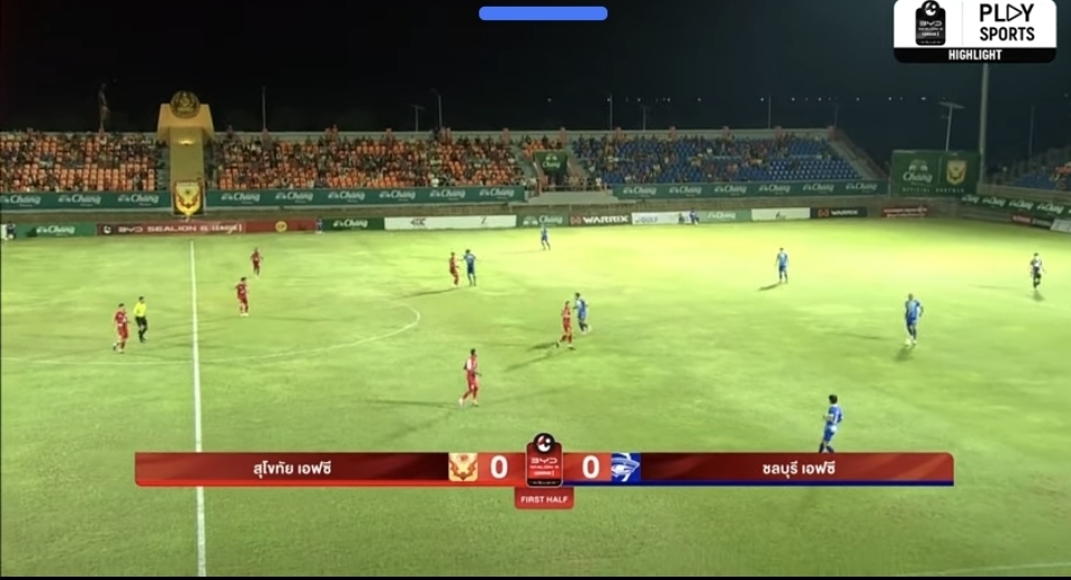 ไฮไลท์ ไทยลีก : สุโขทัย เอฟซี 2-1 ชลบุรี เอฟซี