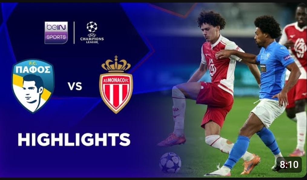 ไฮไลท์ True Vision : ปาฟอส 2-2 โมนาโก