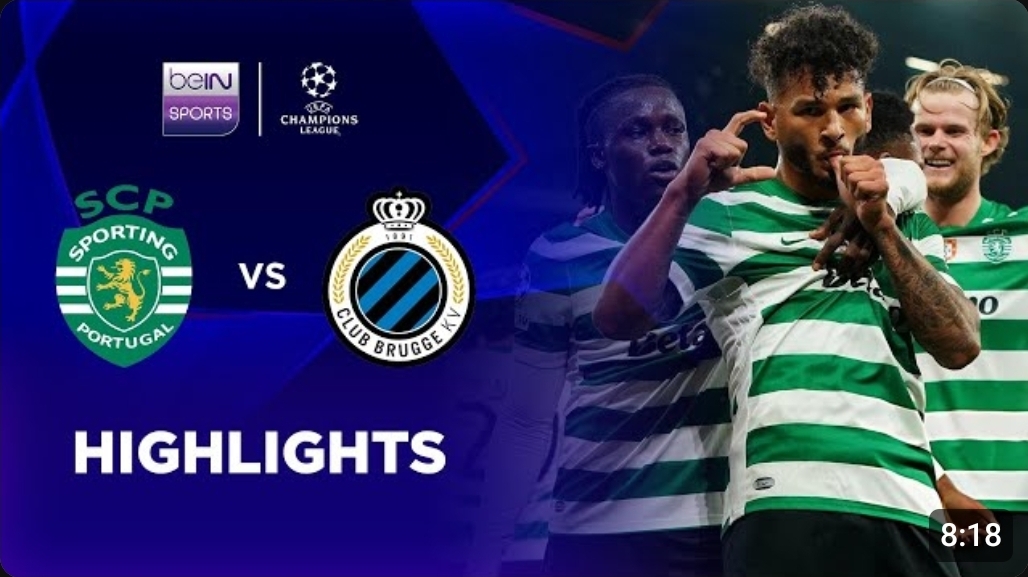 ไฮไลท์ True Vision : สปอร์ติ้ง ลิสบอน 3-0 คลับบรูซ