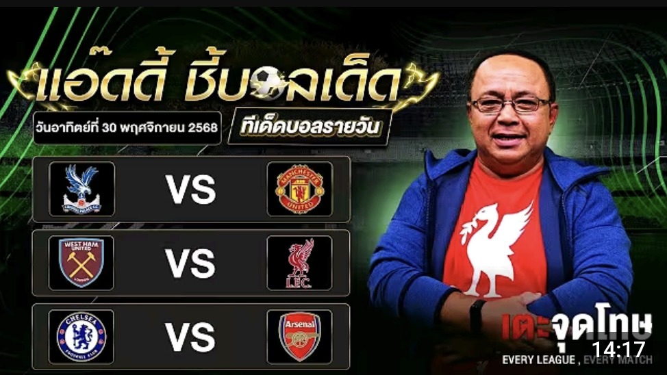 แอ๊ดดี้ ชี้บอลเด็ด วิเคราะห์บอลวันนี้ 3 คู่