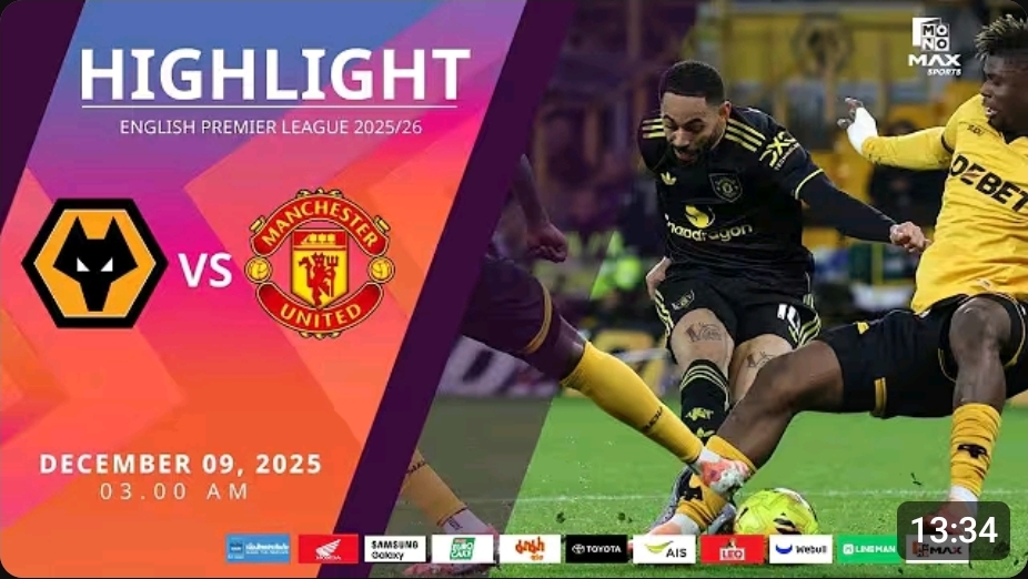 ไฮไลท์ MoNo Max : วูล์ฟแฮมป์ตัน 1-4 แมนฯ ยูไนเต็ด