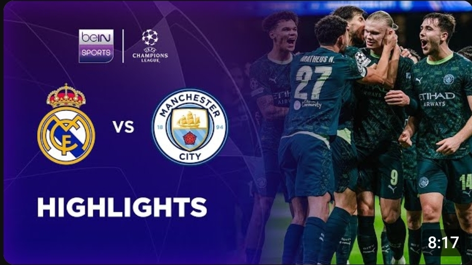 ไฮไลท์ ยูฟ่า แชมเปี้ยนส์ ลีก : เรอัล มาดริด 1-2 แมนฯ ซิตี้