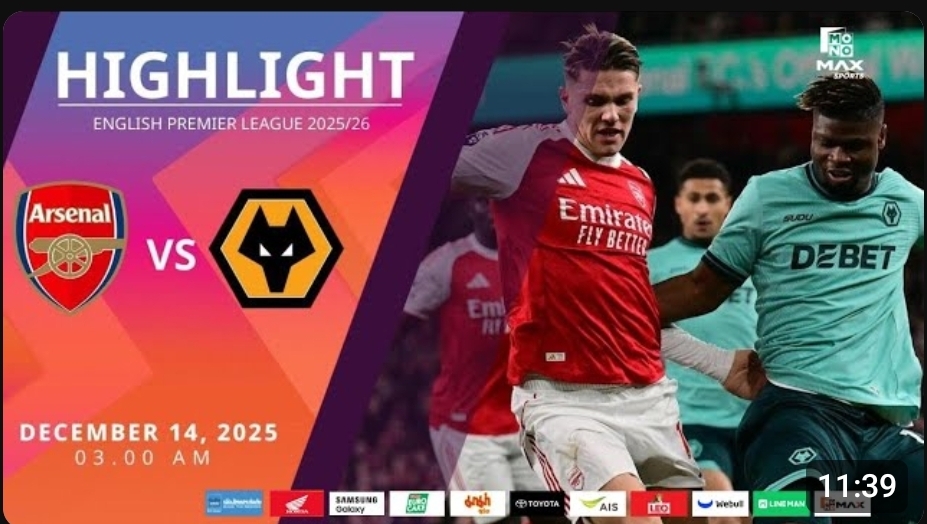 ไฮไลท์ MoNo Max : อาร์เซน่อล 2-1 วูล์ฟแฮมป์ตัน