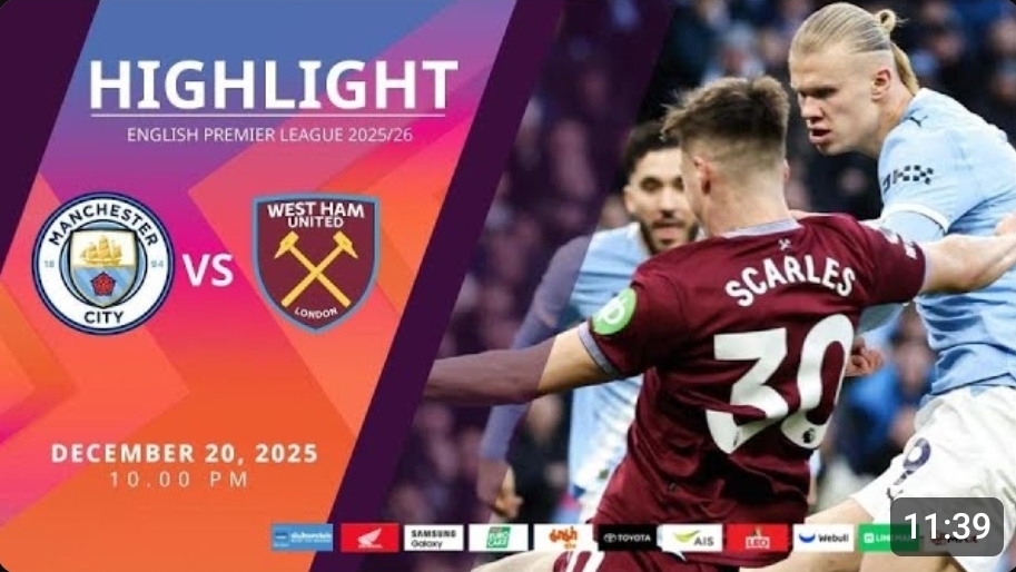 ไฮไลท์ MoNo Max : แมนฯ ซิตี้ 3-0 เวสต์แฮม