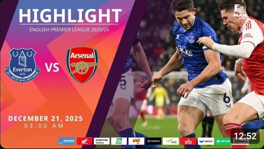 ไฮไลท์ MoNo Max : เอฟเวอร์ตัน 0-1 อาร์เซน่อล