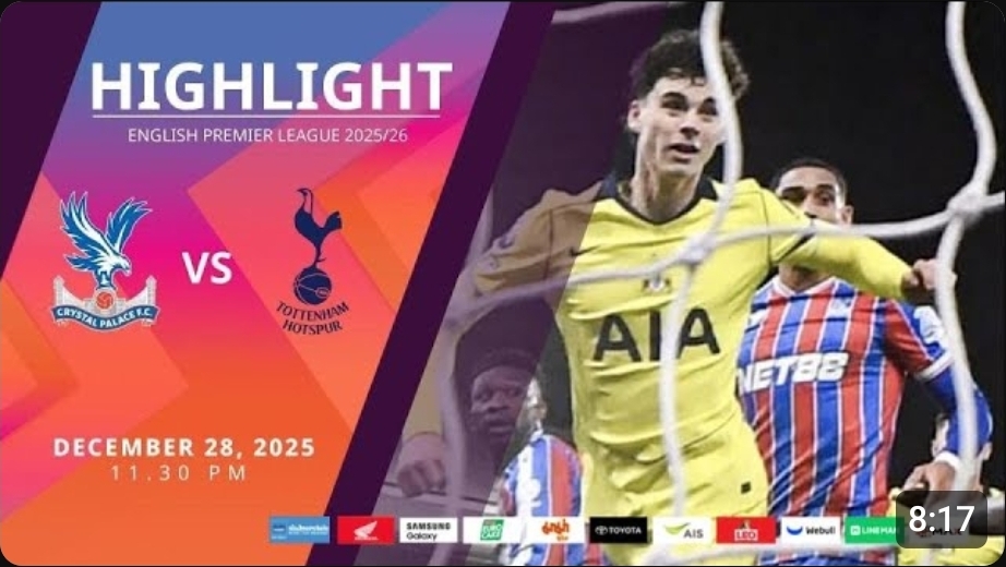 ไฮไลท์ MoNo Max : คริสตัล พาเลซ 0-1 สเปอร์ส