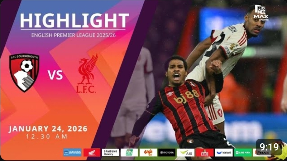 ไฮไลท์ MoNo Max : บอร์นมัธ 3-2 ลิเวอร์พูล